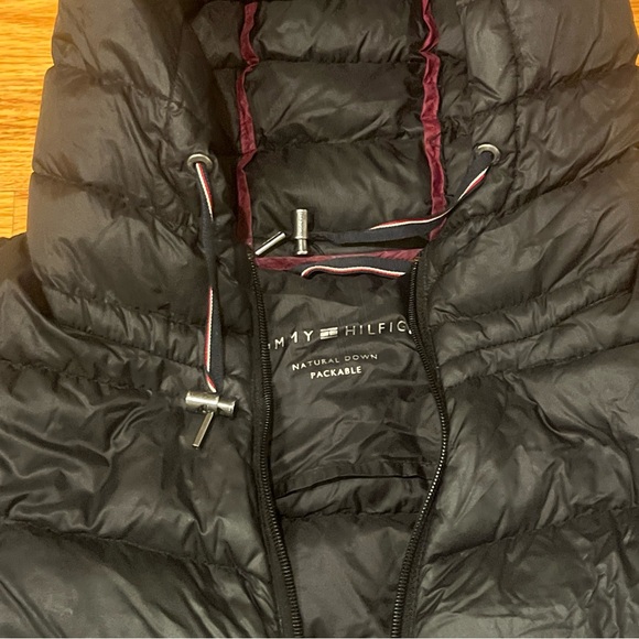 Tommy Hilfiger Men's Logo Classic Hoody Puffer Jacket - Black Size XL - Picture 3 of 9